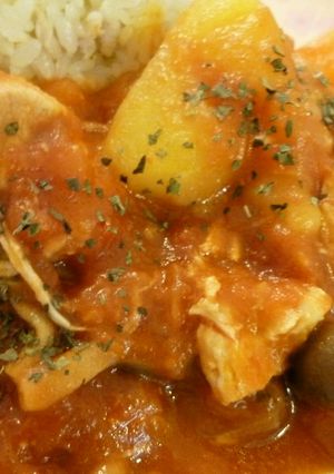 炊飯器で☆簡単チキンのトマト煮-レシピのメイン写真