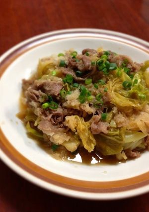 牛肉とキャベツのみぞれ煮-レシピのメイン写真