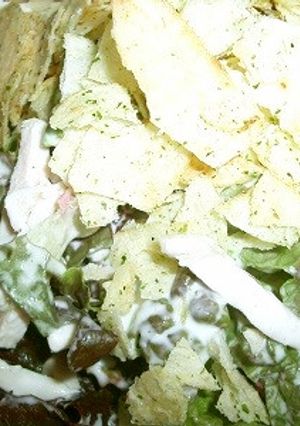 とりハム＋ポテチの簡単サラダ-レシピのメイン写真