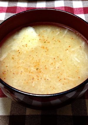 すりおろし山芋のお味噌汁-レシピのメイン写真