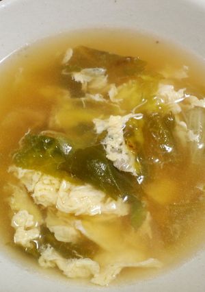 炒めレタスのスープ-レシピのメイン写真
