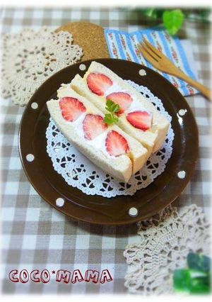 簡単再現！コンビニのいちごサンド＊-レシピのメイン写真