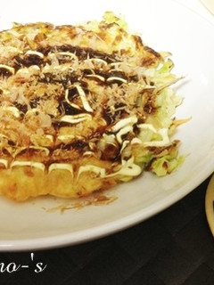 簡単☆キャベツたっぷりヘルシーお好み焼き-レシピのメイン写真