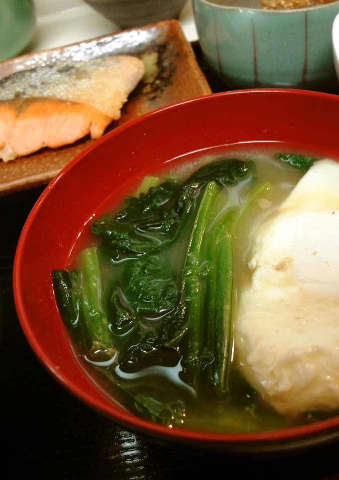 ＊ほうれん草と卵の味噌汁＊-レシピのメイン写真