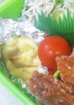 お弁当に♪アスパラチーズのホイル包み焼き-レシピのメイン写真