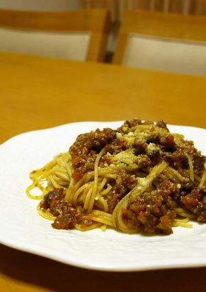 牛肉のラグーソースパスタ♪-レシピのメイン写真