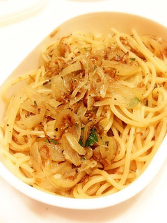 梅とじゃことバターの和風パスタ!-レシピのメイン写真