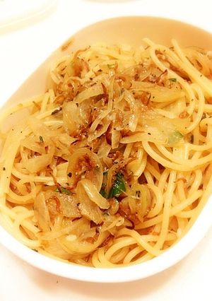 梅とじゃことバターの和風パスタ！-レシピのメイン写真