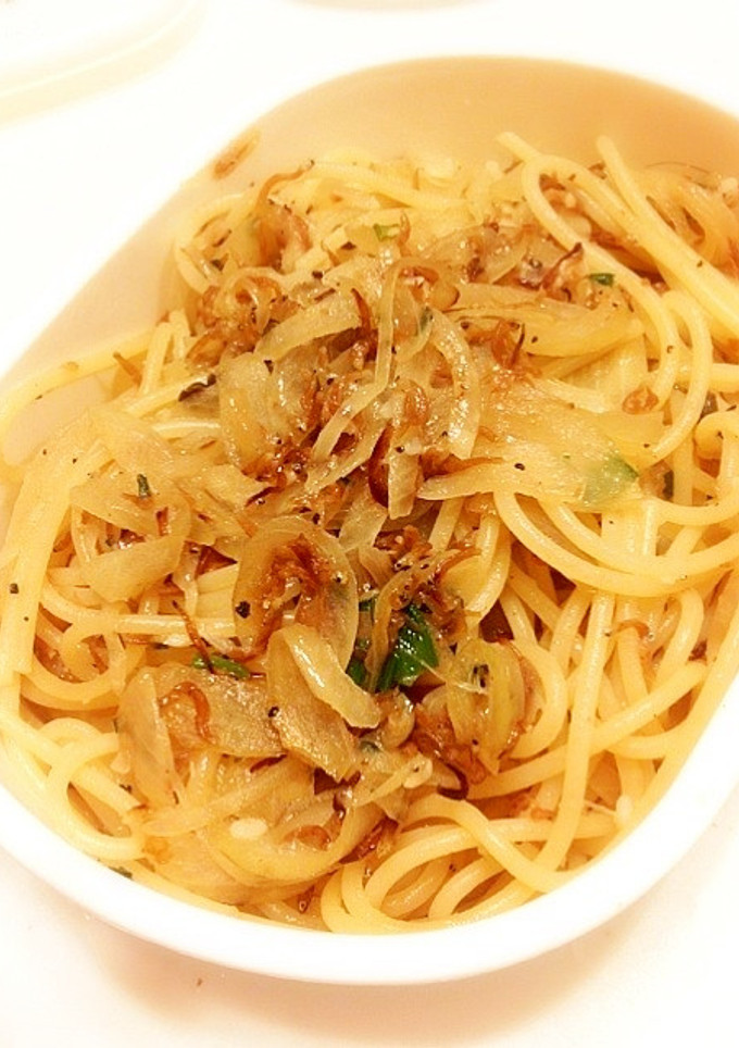 梅とじゃことバターの和風パスタ！-レシピのメイン写真