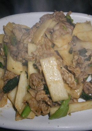 山芋と豚肉の焼肉のタレ炒め-レシピのメイン写真