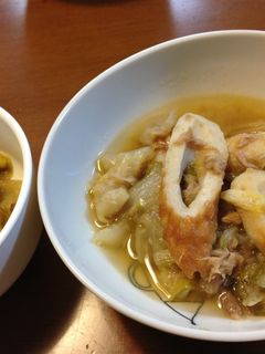 ツナとちくわと白菜の煮物☆鍋の残りでも!-レシピのメイン写真