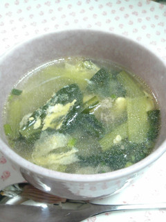 牛肉とちぢみ菜の鶏塩スープ☆-レシピのメイン写真
