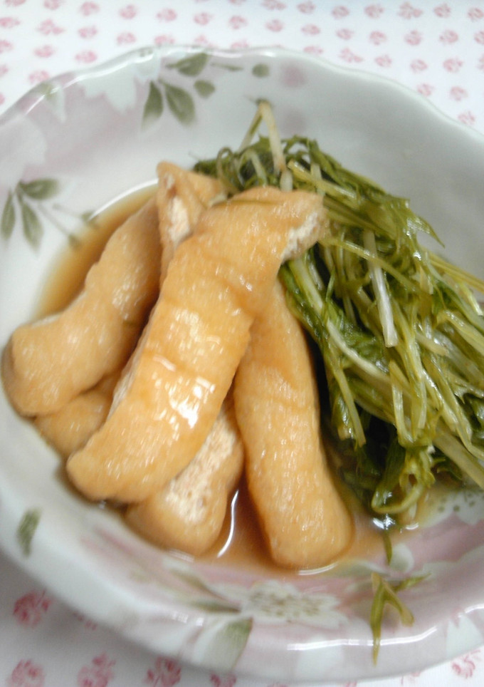 うすあげと水菜の変わり煮びたし-レシピのメイン写真