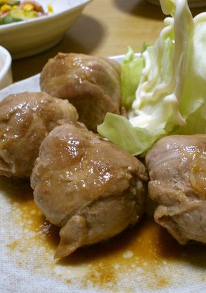 リンゴの豚肉巻き-レシピのメイン写真