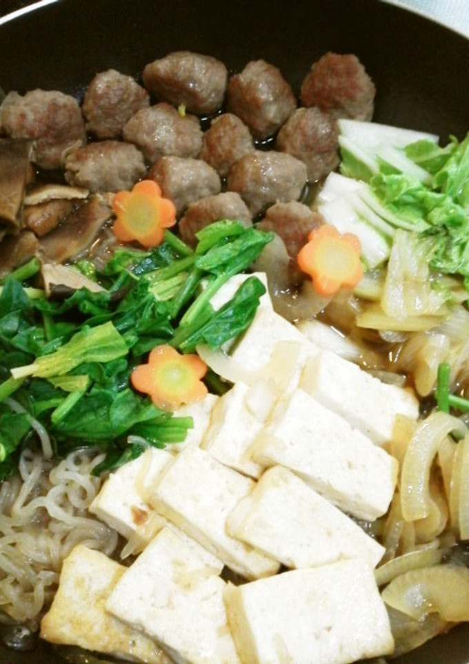 肉団子のすき焼き風-レシピのメイン写真