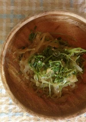 さっぱり豆苗と玉ねぎのおひたし-レシピのメイン写真