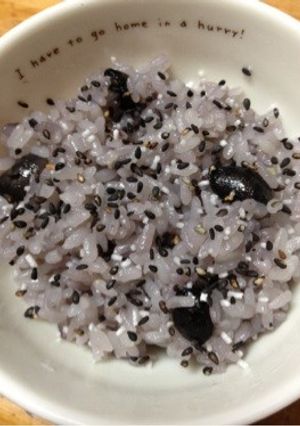 くろくろ黒豆ご飯!!-レシピのメイン写真