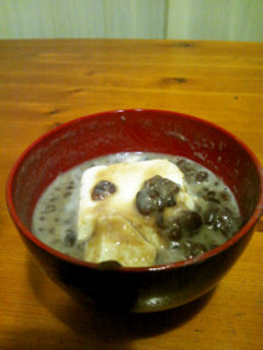 ほっこり甘味。豆乳と豆腐のぜんざい-レシピのメイン写真
