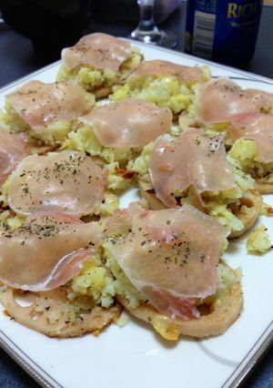 レンコンのポテト&生ハムのせ（≧∇≦）-レシピのメイン写真