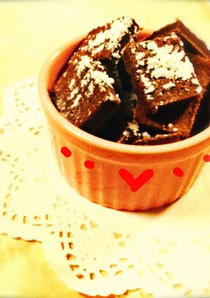 しっとりブラウニー超簡単♥バレンタイン-レシピのメイン写真
