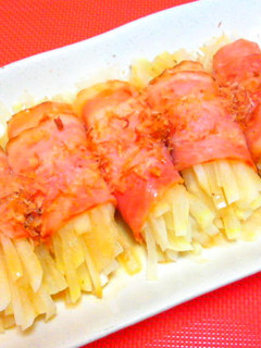 レンジで簡単!大根のベーコン巻き-レシピのメイン写真