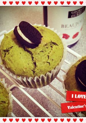 幸せの～ふわふわ抹茶＆チョコマフィン❤-レシピのメイン写真