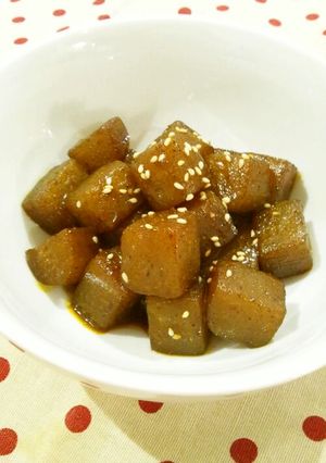カレー風味の照り焼きこんにゃく-レシピのメイン写真