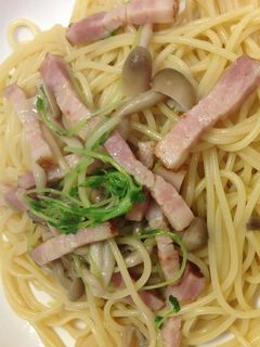 安ウマ!しめじと豆苗の和風パスタ☆-レシピのメイン写真