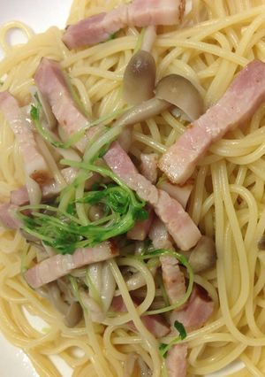 安ウマ！しめじと豆苗の和風パスタ☆-レシピのメイン写真
