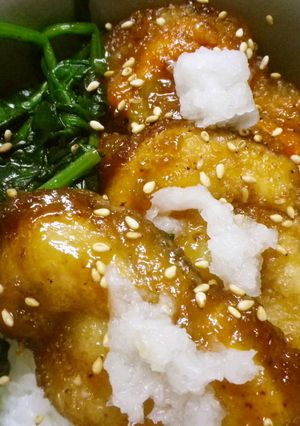 ほたて唐揚げ甘酢ソース丼-レシピのメイン写真