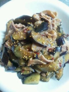 茄子と豚肉のニンニク醤油炒め-レシピのメイン写真