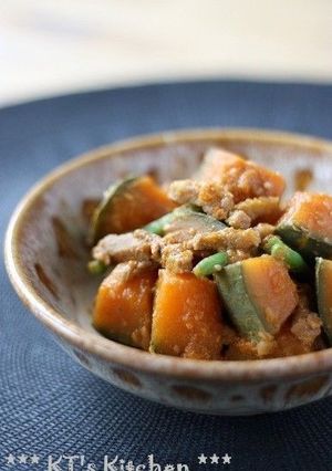豚肉とカボチャの甘辛おかず-レシピのメイン写真