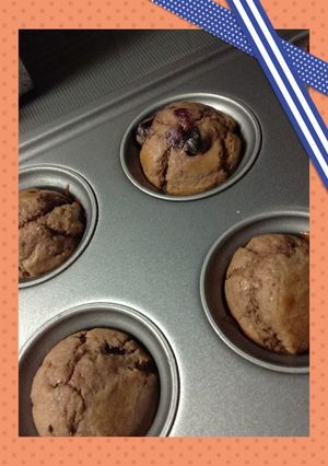 プロテインでチョコ＆ブルーベリーマフィン-レシピのメイン写真