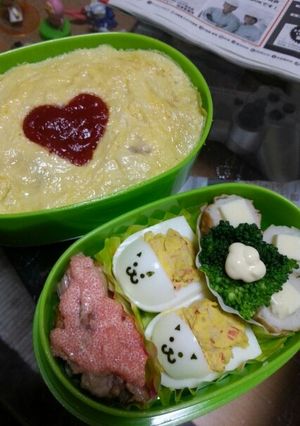 旦那ｸﾝ弁当:和風ｵﾑ-レシピのメイン写真