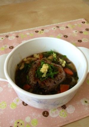 ゴマ油の香る♡焼きおにぎりあんかけ-レシピのメイン写真
