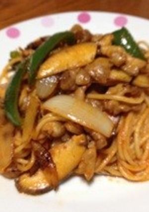 豚肉で簡単ナポリタン-レシピのメイン写真