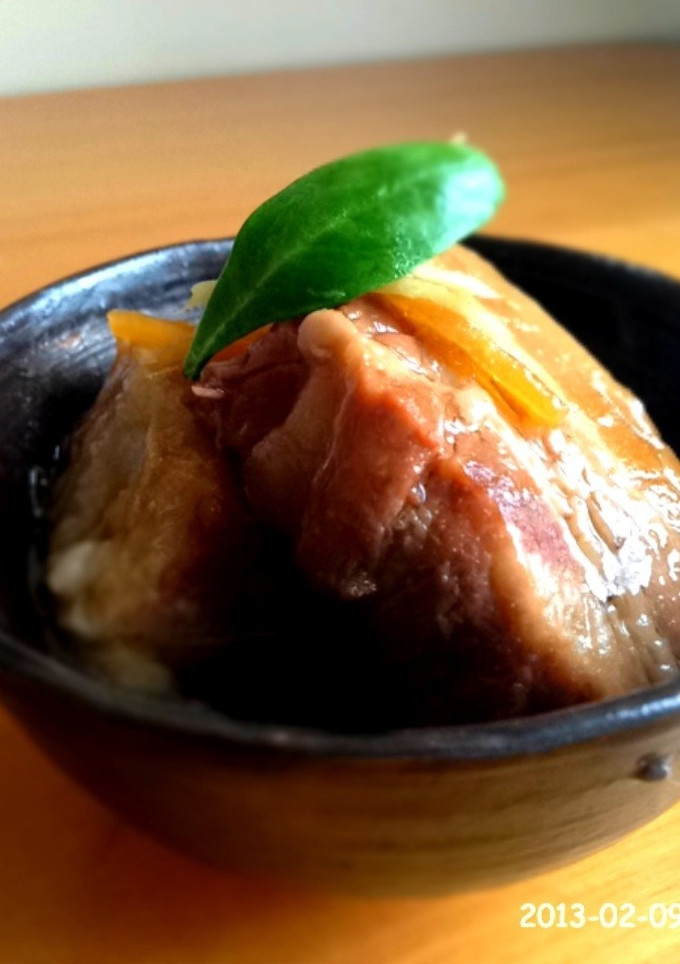 我が家の♡とろっと豚の角煮（おからで・）-レシピのメイン写真