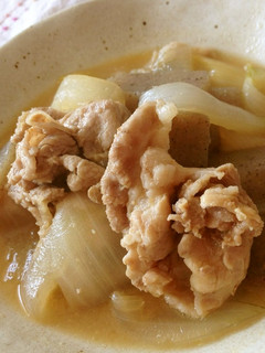 新玉ねぎと豚肉の味噌煮込み-レシピのメイン写真