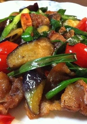 【家の食材で】豚と野菜のドライ？な炒め物-レシピのメイン写真