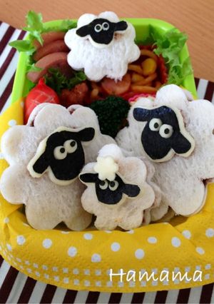 ひつじのショーン♪キャラ弁-レシピのメイン写真