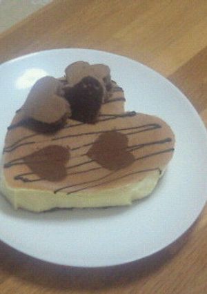 手作り型でハートケーキ-レシピのメイン写真