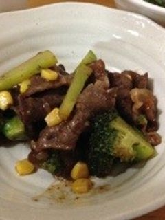 牛肉とブロッコリーの中華炒め-レシピのメイン写真