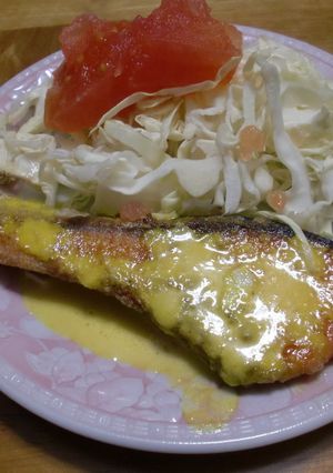 鮭のカレーマヨソース-レシピのメイン写真