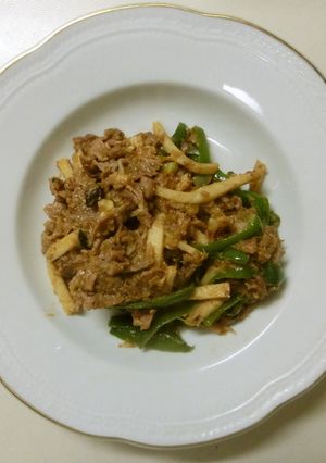 胡麻油で炒める本格青椒肉絲♪-レシピのメイン写真