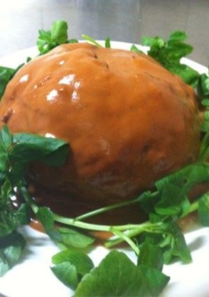 我が家のカマンベールハンバーグ-レシピのメイン写真