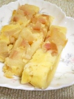レンジで☆角切りリンゴとおからのケーキ-レシピのメイン写真