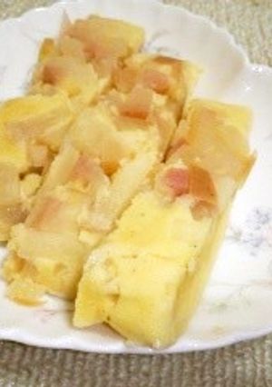 レンジで☆角切りリンゴとおからのケーキ-レシピのメイン写真