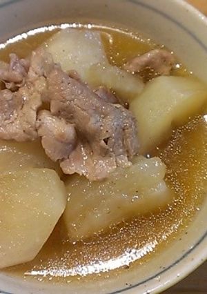 食事療法！！　かぶと豚肉の煮物-レシピのメイン写真