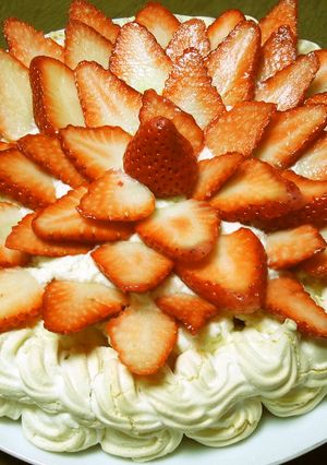パブロバ（焼きメレンゲケーキ)-レシピのメイン写真