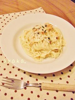 サーモンの酒粕クリームパスタ♡-レシピのメイン写真